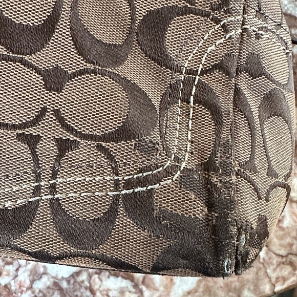 Coach Brown Signature Satchel - Picture 8 of 10